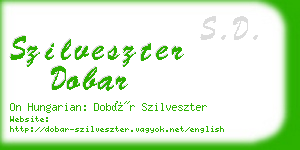 szilveszter dobar business card